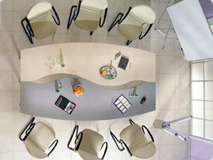 переговорный стол в офис (кофейный)