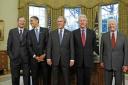 07.01.2009 пять президентов США собрались на ланч в Белом доме.