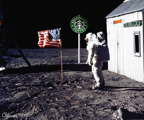 Кофейня Starbucks на Луне