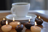 candles and cup of coffee | свечи и кофе