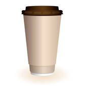 Бумажный стаканчик для кофе с изменяющей цвет крышкой