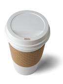 Бумажный стаканчик для кофе с крышкой