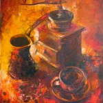 Натюрморт с кофе, художник Лариса Зотенко