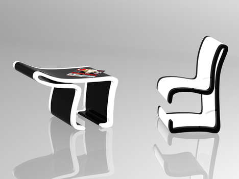 Кофейный столик из стула - дизайн